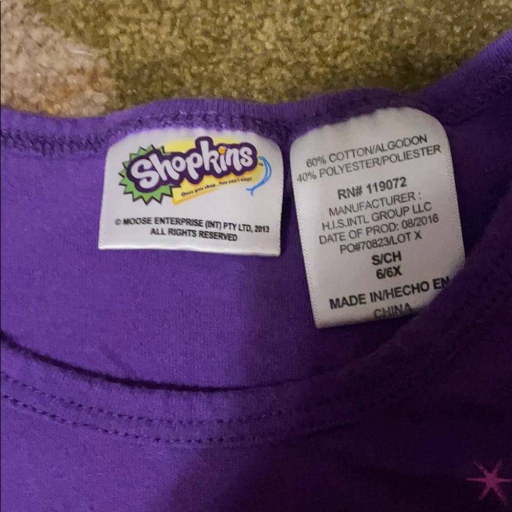 Shopkins tshirt - Picture 2 of 3